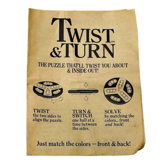 Vintage Twist and Turn Puzzle Game 1990s The Museum Company Complete in Box - Picture 12 of 12